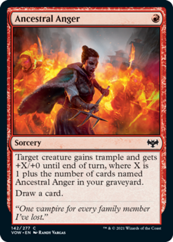 Ancestral Anger - Innistrad: Crimson Vow - English - NM - MTG