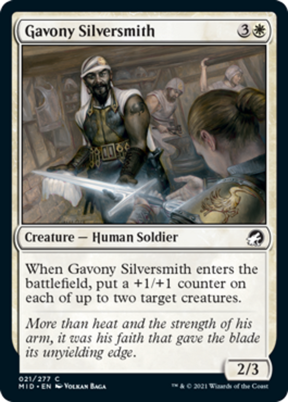 Gavony Silversmith - Innistrad: Midnight Hunt - English - NM - MTG