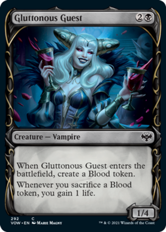 Gluttonous Guest - Showcase - Innistrad: Crimson Vow - English - NM - MTG