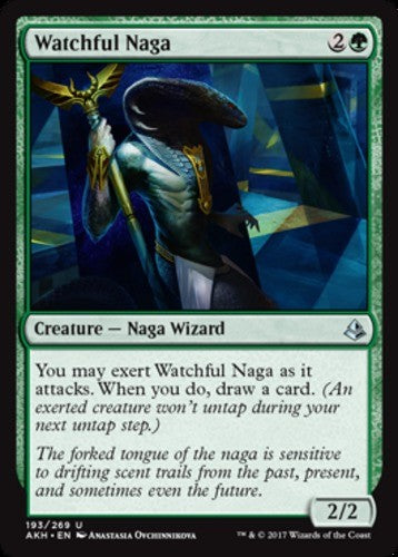 Watchful Naga - Amonkhet - English - NM - MTG