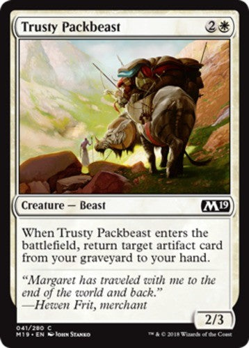 Trusty Packbeast - Core Set 2019 (M19) - English - NM - MTG
