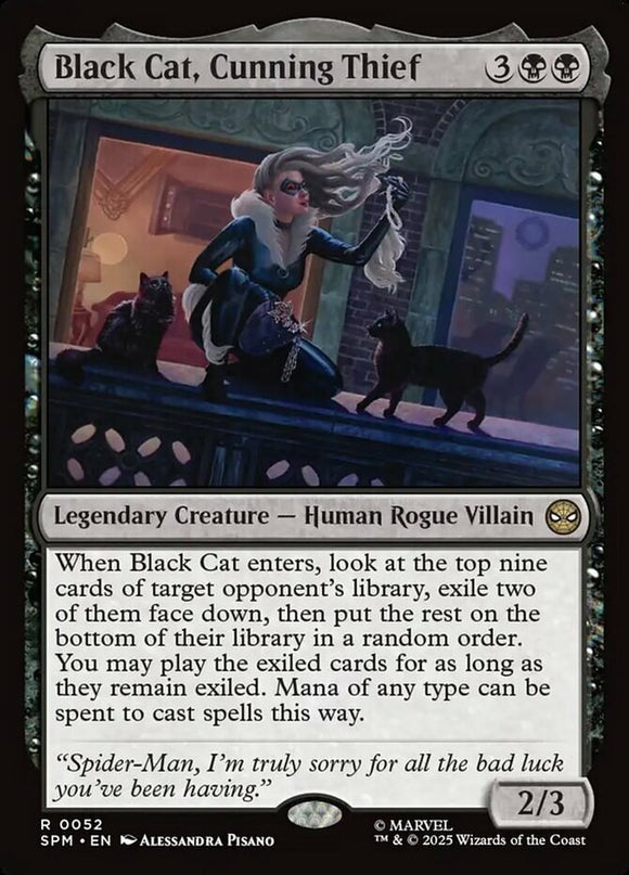 Black Cat, Cunning Thief - Marvel's Spider-Man - English - NM - MTG