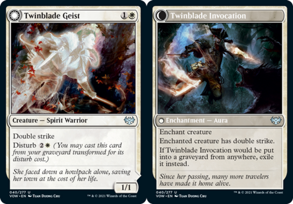 Twinblade Geist // Twinblade Invocation - Innistrad: Crimson Vow - English - NM