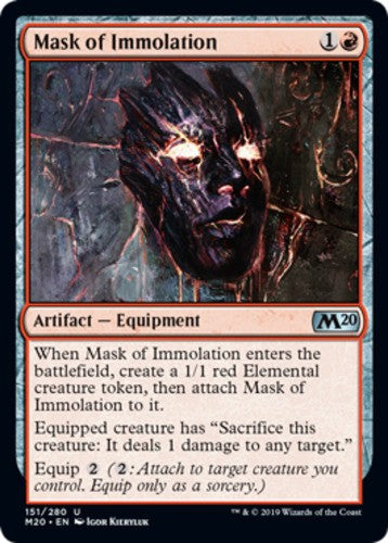 Mask of Immolation - Core Set 2020 (M20) - English - NM - MTG