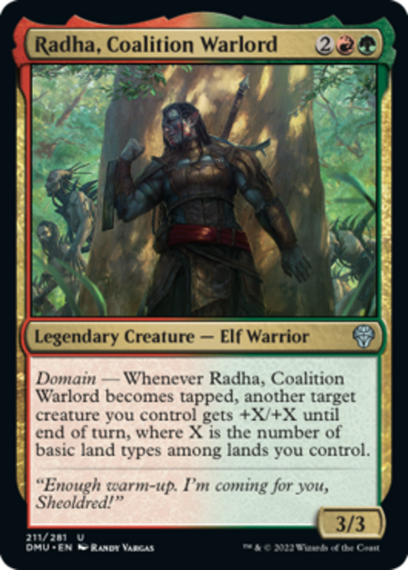 Radha, Coalition Warlord - Dominaria United - English - NM - MTG