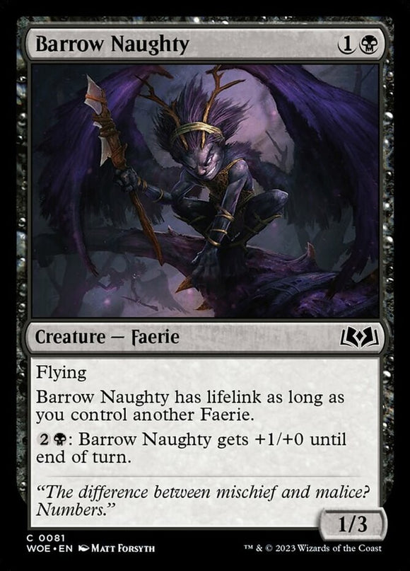 Barrow Naughty - Wilds of Eldraine - English - NM - MTG