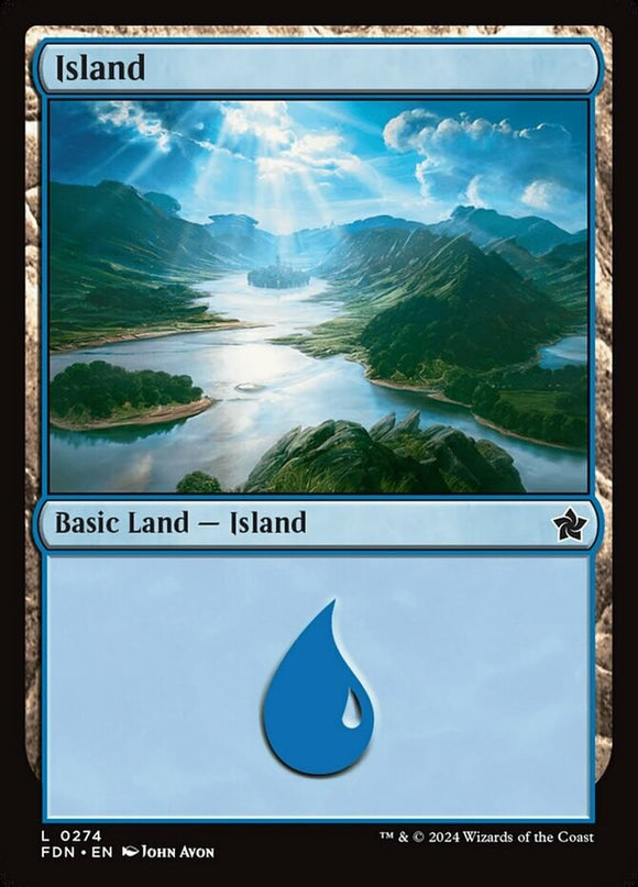 Island (0274) - Foundations - English - NM - MTG