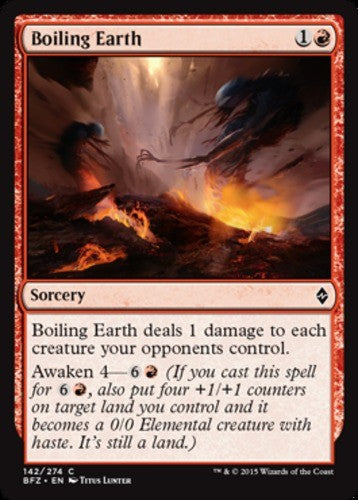 Boiling Earth - Battle for Zendikar - English - NM - MTG