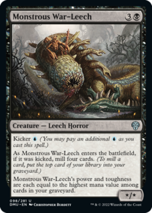 Monstrous War-Leech - Dominaria United - English - NM - MTG