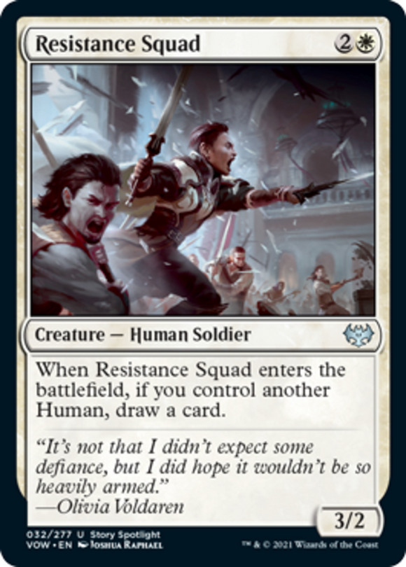 Resistance Squad - Innistrad: Crimson Vow - English - NM - MTG