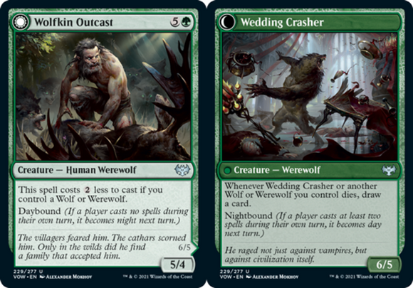 Wolfkin Outcast // Wedding Crasher - Innistrad: Crimson Vow - English - NM - MTG