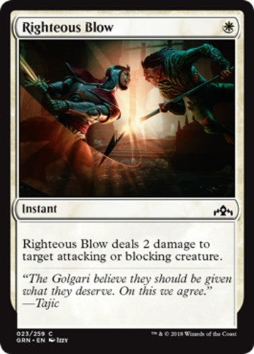 Righteous Blow - Guilds of Ravnica - English - NM - MTG