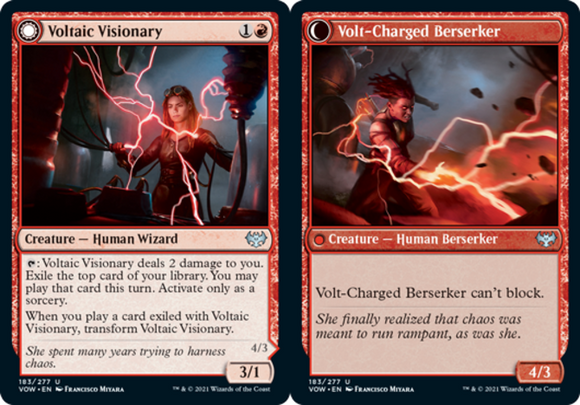 Voltaic Visionary // Volt-Charged Berserker - Innistrad: Crimson Vow - English -