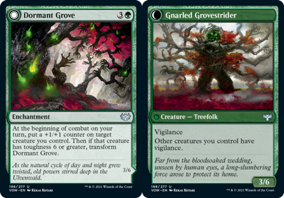 Dormant Grove // Gnarled Grovestrider - Innistrad: Crimson Vow - English - NM -