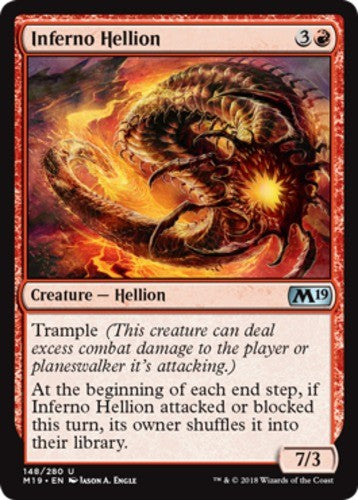 Inferno Hellion - Core Set 2019 (M19) - English - NM - MTG