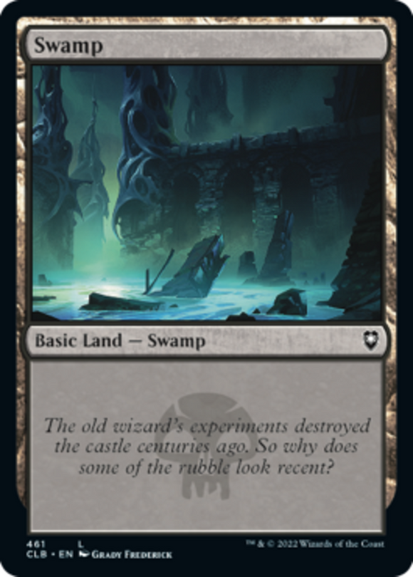 Swamp (461) - Battle for Baldur's Gate - English - NM - MTG
