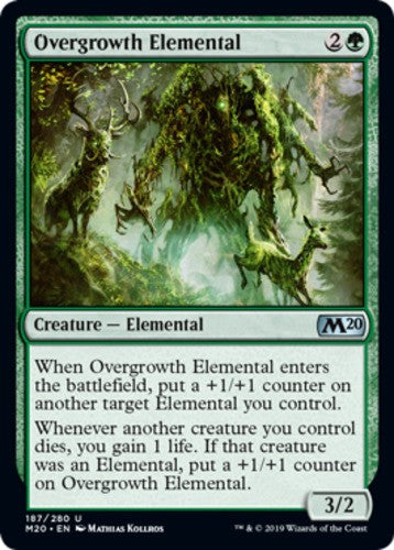Overgrowth Elemental - Core Set 2020 (M20) - English - NM - MTG