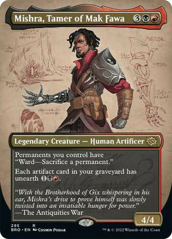 Mishra, Tamer of Mak Fawa - Borderless - The Brothers' War - English - NM - MTG