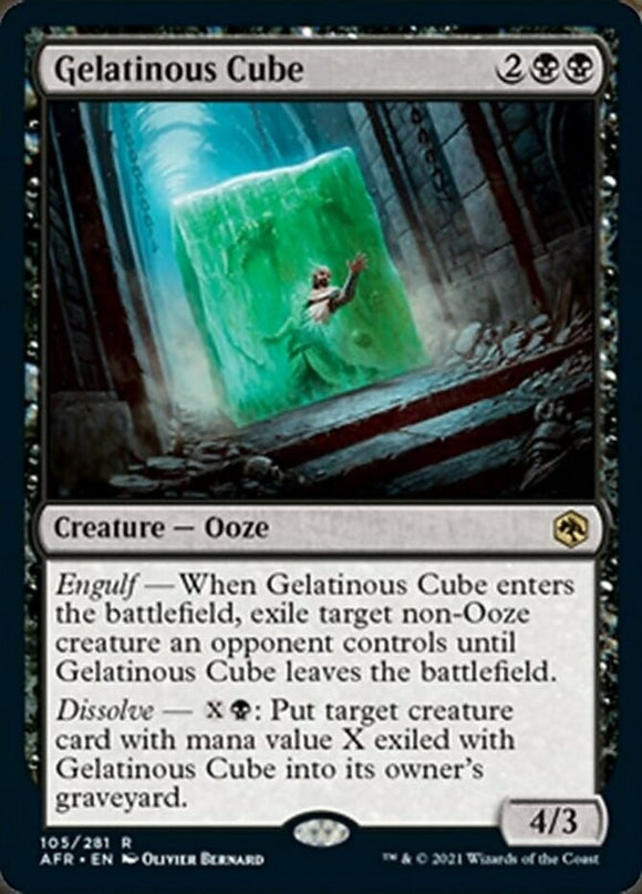 Gelatinous Cube - Forgotten Realms - English - NM - MTG