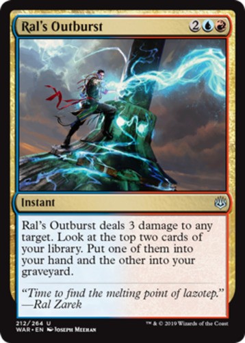 Ral's Outburst - War Of The Spark - English - NM - MTG