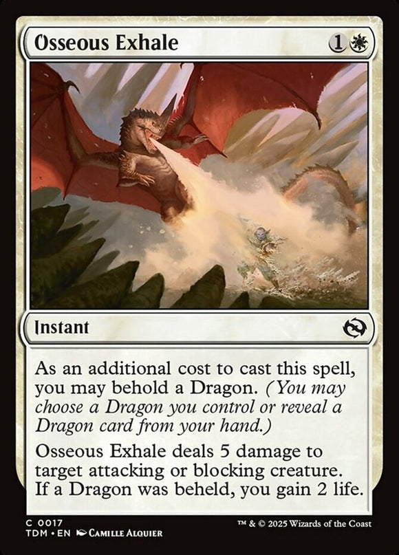 Osseous Exhale - Tarkir: Dragonstorm - English - NM - MTG