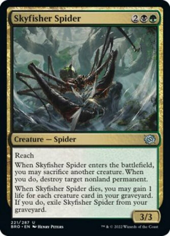 Skyfisher Spider - The Brothers' War - English - NM - MTG