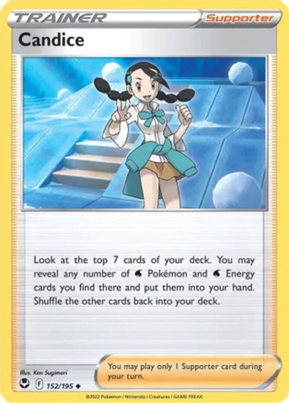 Candice - 152/195 - Uncommon - Sword & Shield - Silver Tempest NM - Pokemon TCG