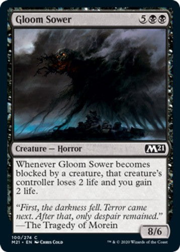 Gloom Sower - Core Set 2021 (M21) - English - NM - MTG