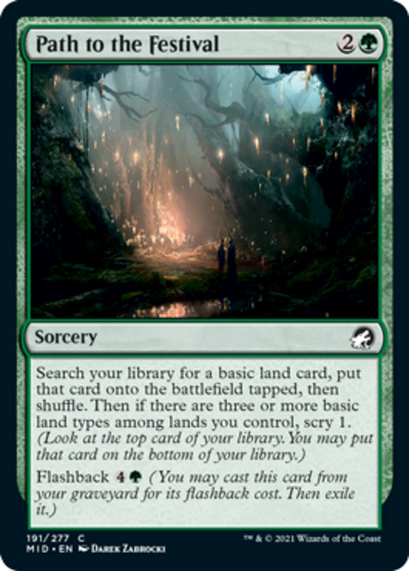 Path to the Festival - Innistrad: Midnight Hunt - English - NM - MTG
