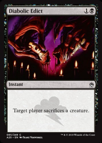 Diabolic Edict - Masters 25 - English - NM - MTG