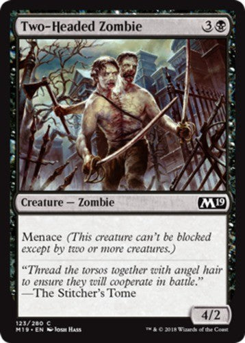 Two-Headed Zombie - Core Set 2019 (M19) - English - NM - MTG