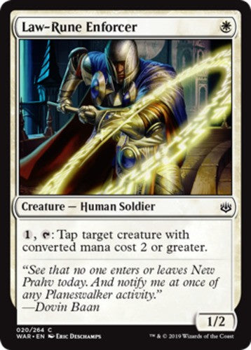 Law-Rune Enforcer - War Of The Spark - English - NM - MTG