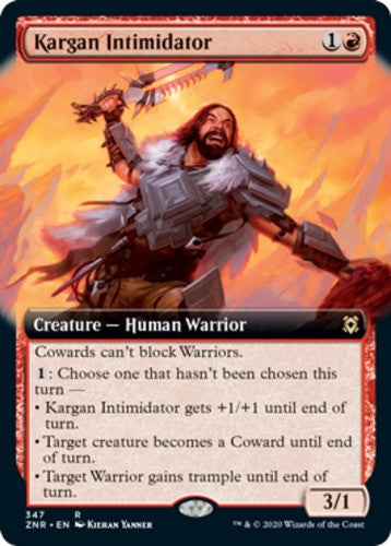 Kargan Intimidator - Extended Art - Zendikar Rising - English - NM - MTG