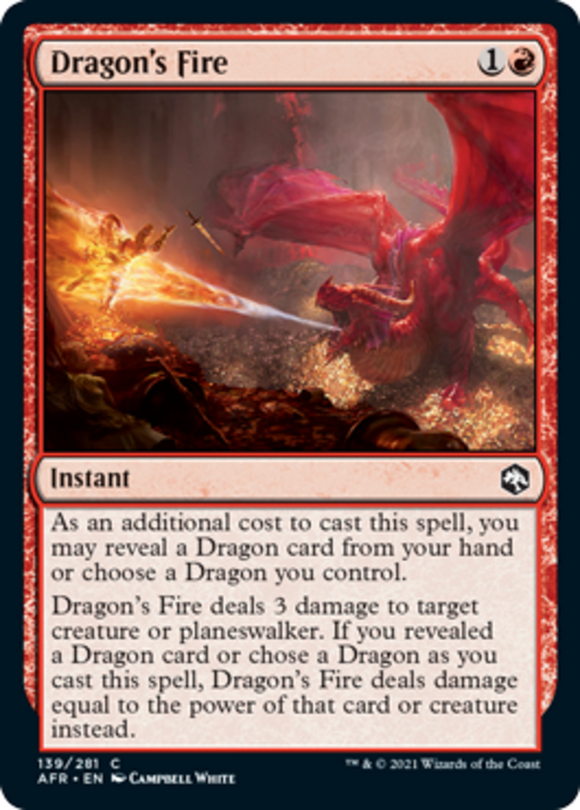 Dragon's Fire - Forgotten Realms - English - NM - MTG
