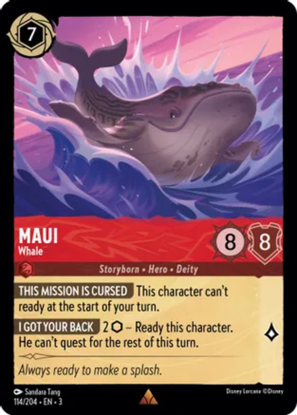 Maui - Whale - 114/204 - Rare - Into the Inklands NM