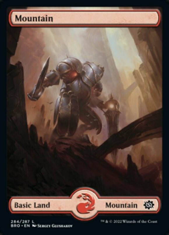 Mountain (284) - Full Art - The Brothers' War - English - NM - MTG