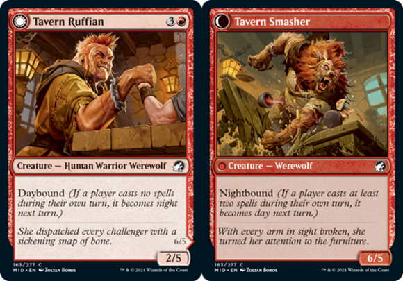 Tavern Ruffian // Tavern Smasher - Innistrad: Midnight Hunt - English - NM - MTG