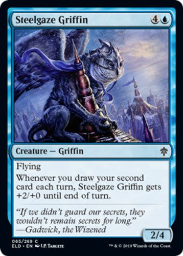 Steelgaze Griffin - Throne of Eldraine - English - NM - MTG