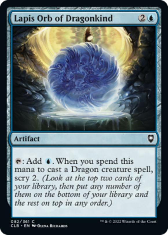 Lapis Orb of Dragonkind - Battle for Baldur's Gate - English - NM - MTG