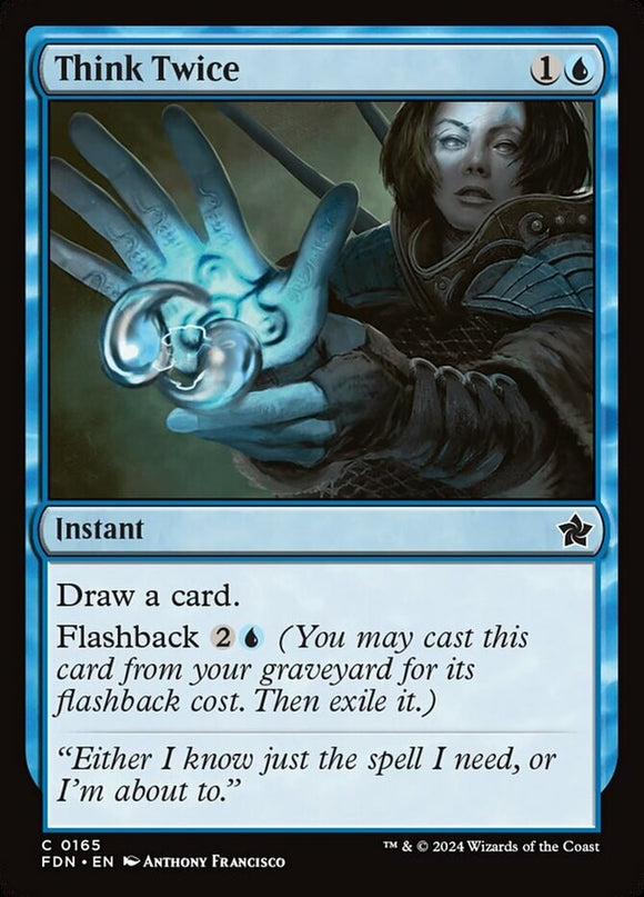 Think Twice - Foundations - English - NM - MTG