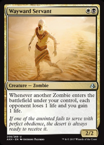 Wayward Servant - Amonkhet - English - NM - MTG