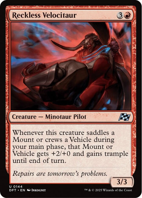 Reckless Velocitaur - Aetherdrift - English - NM - MTG