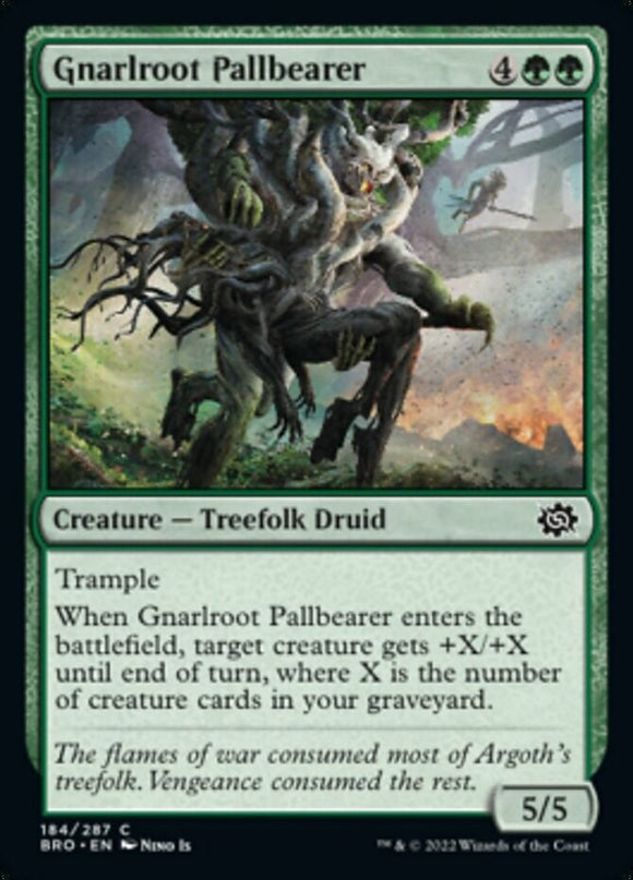Gnarlroot Pallbearer - The Brothers' War - English - NM - MTG