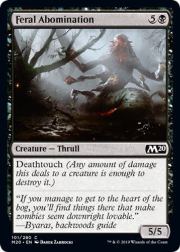 Feral Abomination - Core Set 2020 (M20) - English - NM - MTG