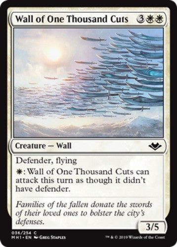 Wall of One Thousand Cuts - Modern Horizons - English - NM - MTG
