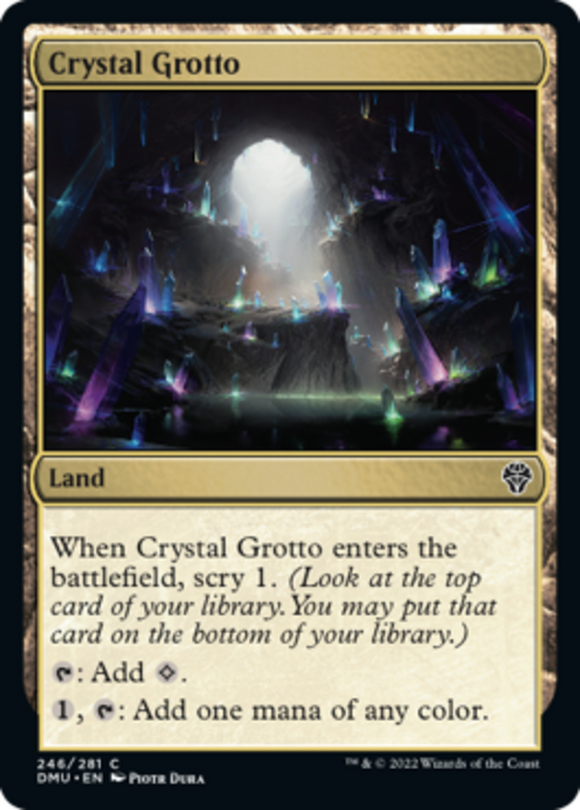 Crystal Grotto - Dominaria United - English - NM - MTG
