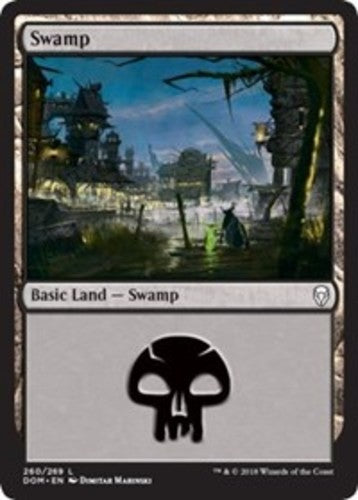 Swamp (260) - Dominaria - English - NM - MTG
