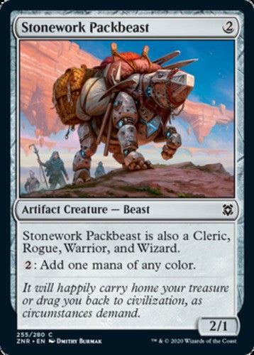 Stonework Packbeast - Zendikar Rising - English - NM - MTG