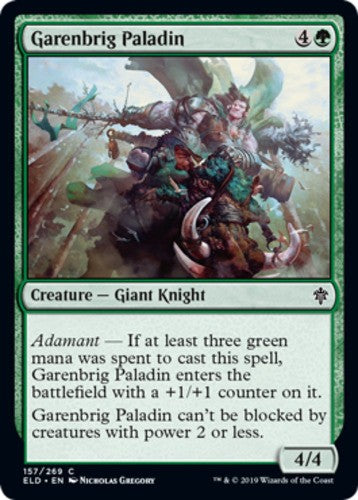Garenbrig Paladin - Throne of Eldraine - English - NM - MTG