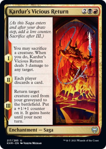 Kardur's Vicious Return - Kaldheim - English - NM - MTG